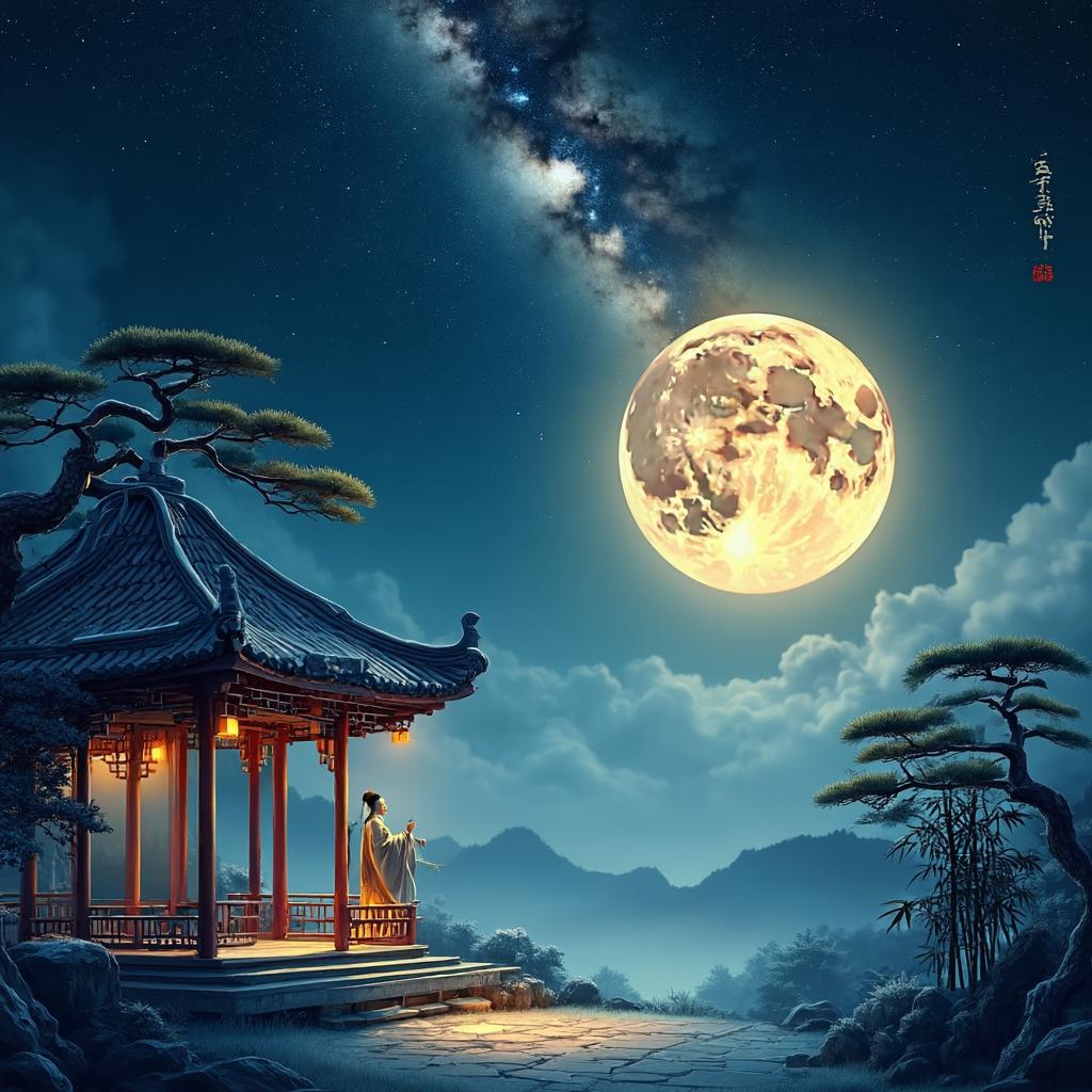 中秋月 - 诗意画境