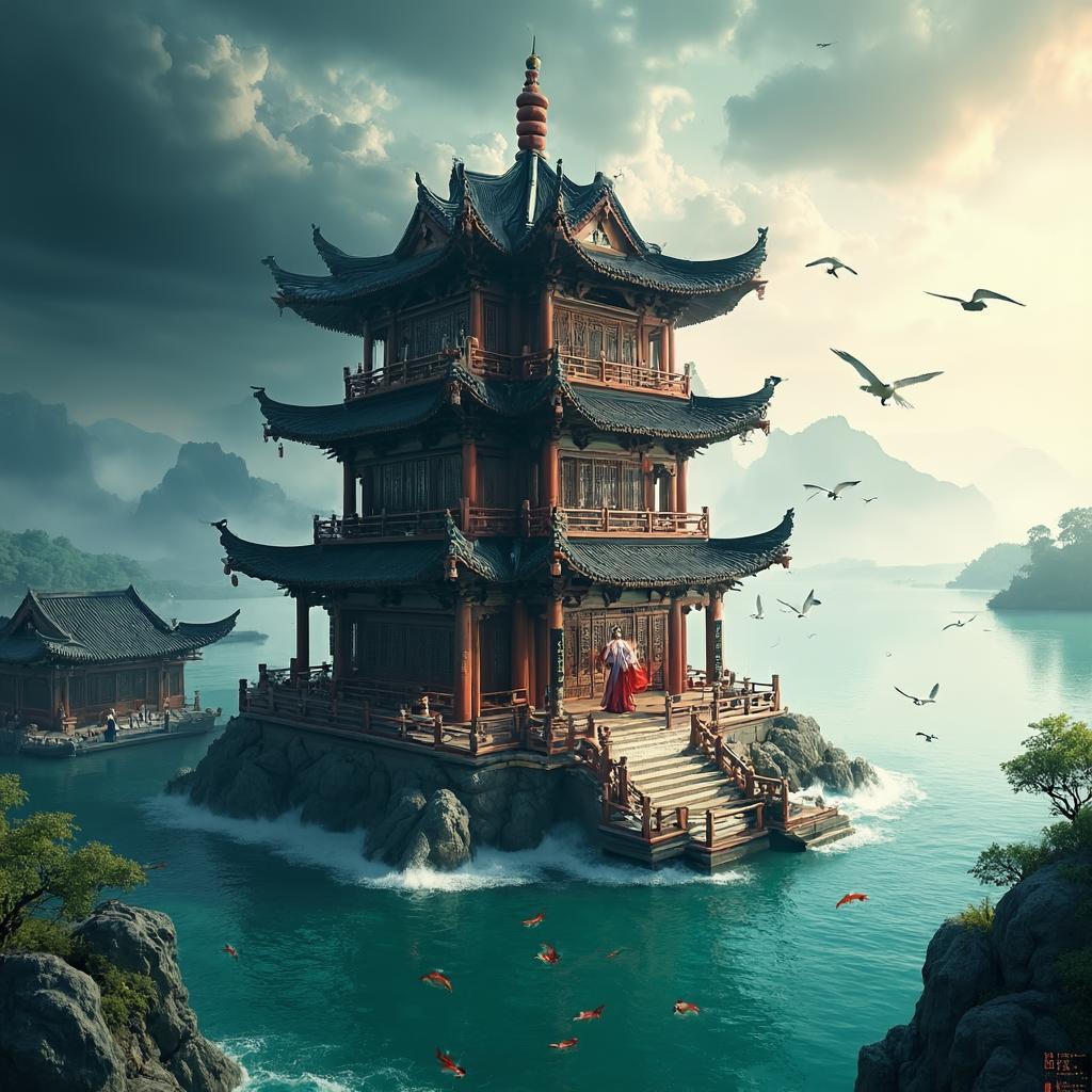 岳阳楼记 - 诗意画境