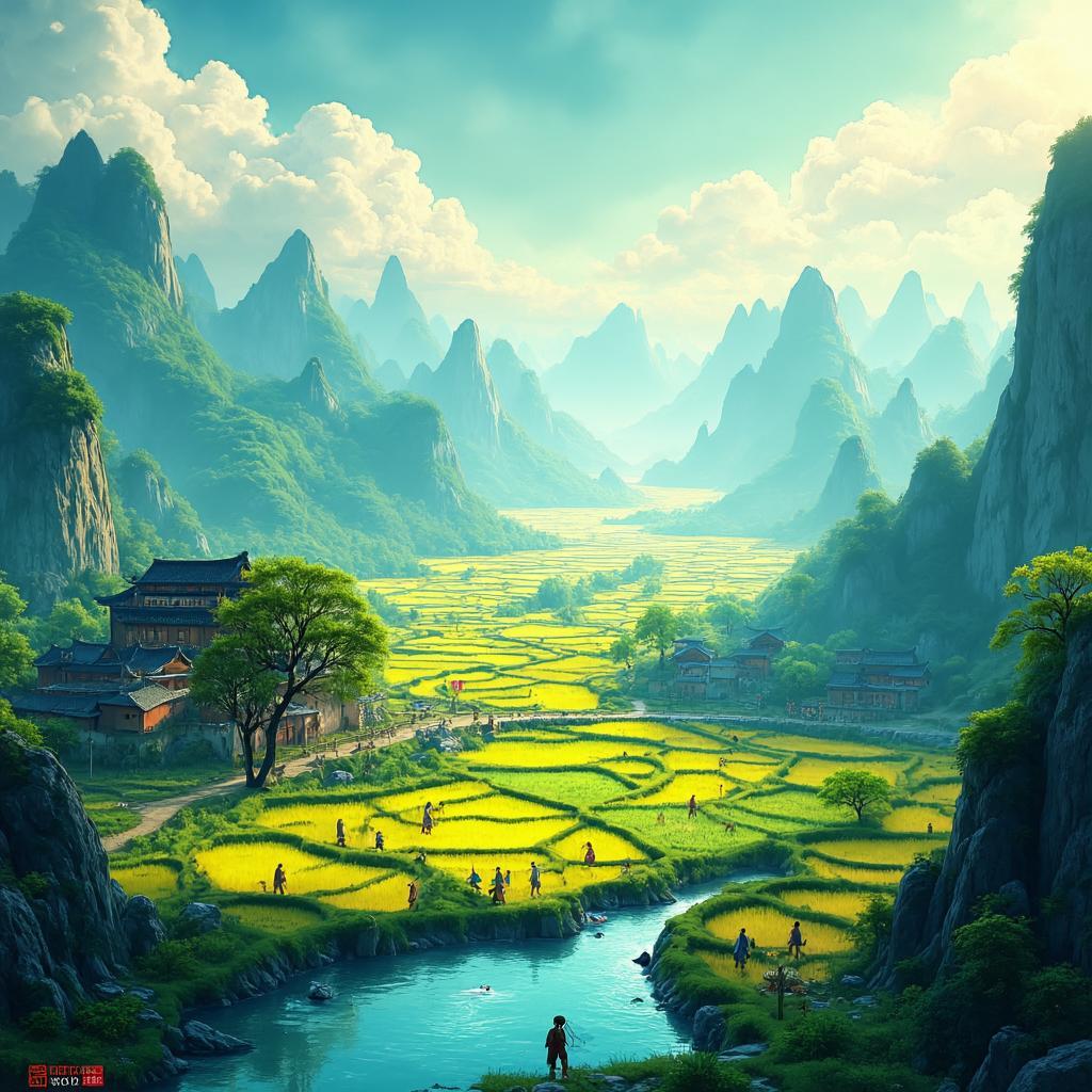 新晴野望 - 诗意画境