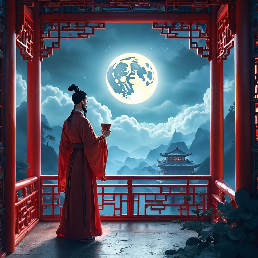 水调歌头·明月几时有 - 诗意画境