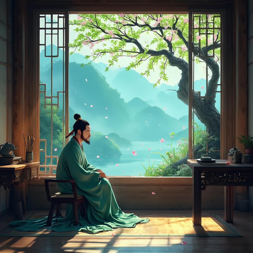 西斋书事 - 诗意画境