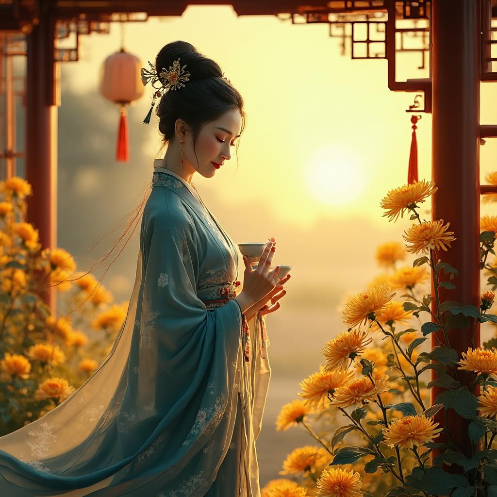 采桑子·九日 - 诗意画境