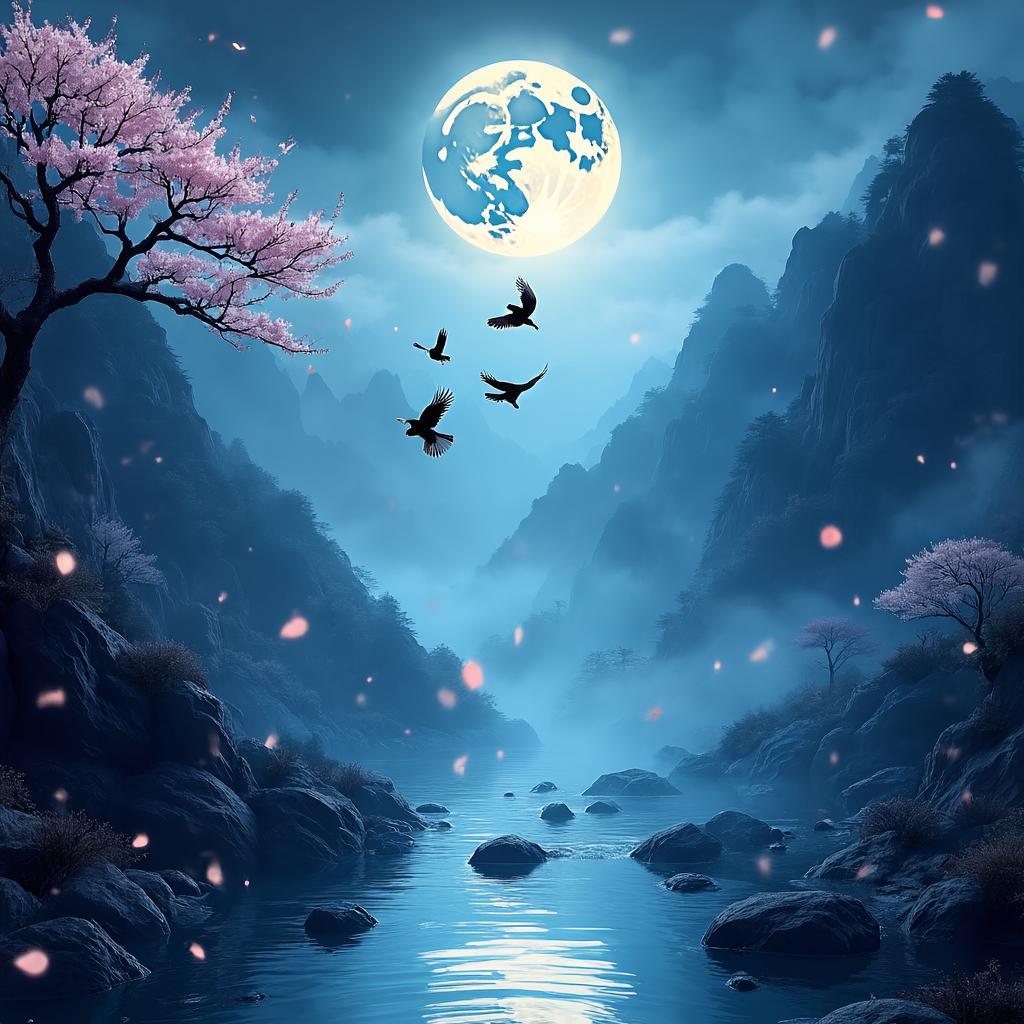 鸟鸣涧 - 诗意画境